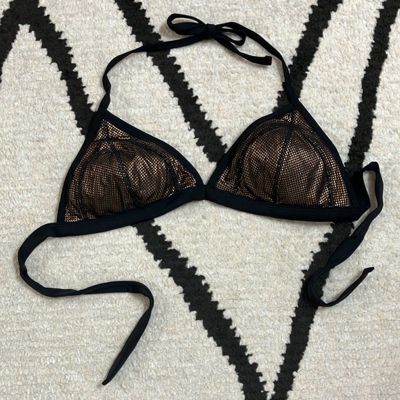Medium 2-pc Swim Suit Bikini Brown-Black Mis-Matched - Picture 4 of 5